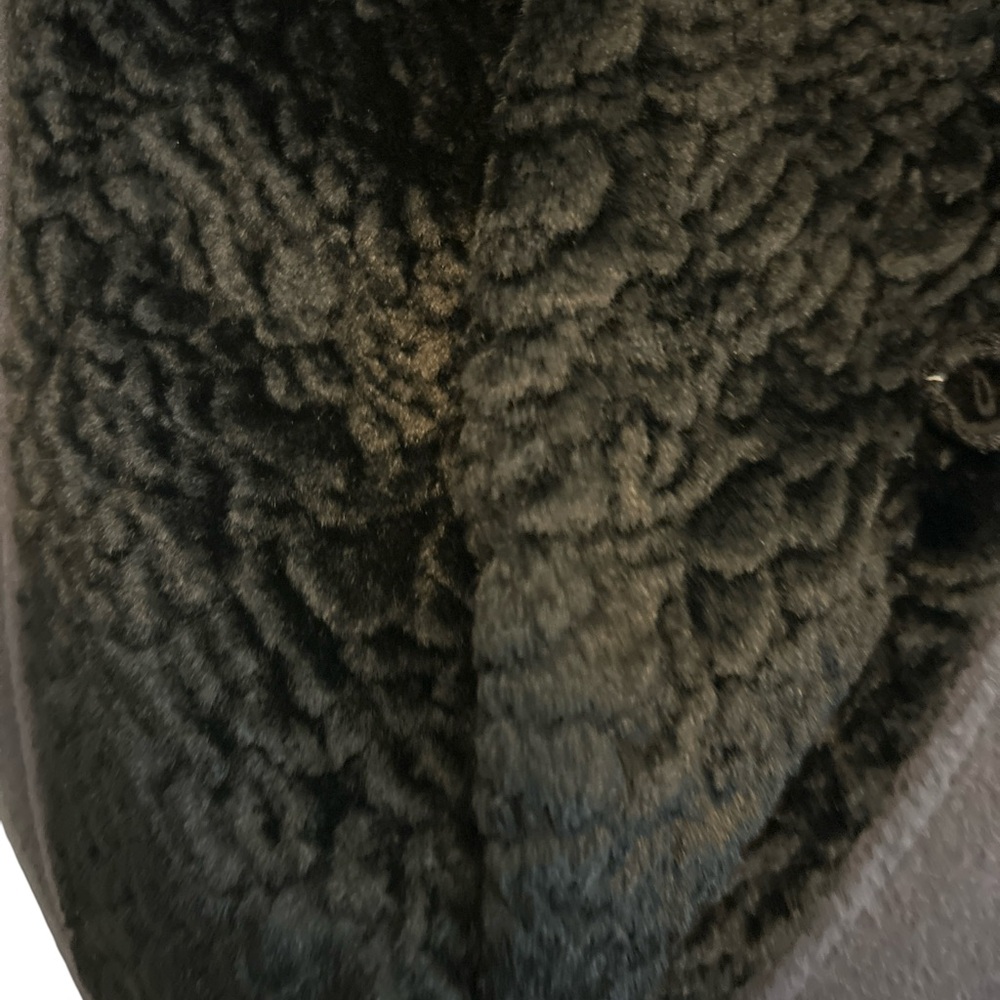 VTG 90s Y2K Portraits Petite Black 100% Wool Coat | Made in USA | Minimalist - Picture 7 of 13